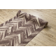 Läufer Antirutsch DIGITAL - CHEVRON Fischgrät braun / beige