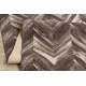 Vloerbekleding met rubber bekleed DIGITAL - CHEVRON visgraat bruin / beige 