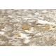 Modern matta DUKE 51546 beige / guld - Vintage, strukturerad, mycket mjuk, fransar