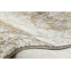 Tappeto moderno DUKE 51546 beige / oro - Vintage strutturata, molto morbida, frange