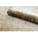 Moderne teppe DUKE 51546 beige / gull - Vintage, strukturert, veldig myk, frynser