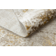 Modern matta DUKE 51546 beige / guld - Vintage, strukturerad, mycket mjuk, fransar