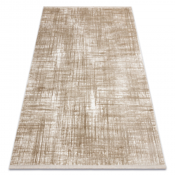 Modern matta DUKE A0357 beige - Vintage, strukturerad, mycket mjuk, fransar