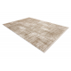 Moderner Teppich DUKE A0357 beige - Vintage, strukturiert, sehr weich, Fransen