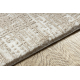 Moderner Teppich DUKE A0357 beige - Vintage, strukturiert, sehr weich, Fransen