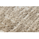 Moderner Teppich DUKE A0357 beige - Vintage, strukturiert, sehr weich, Fransen