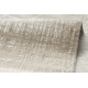 Tapis moderne DUKE A0357 beige - Vintage, structuré, très doux, franges