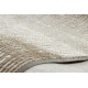 Tapis moderne DUKE A0357 beige - Vintage, structuré, très doux, franges