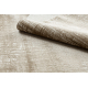 Moderner Teppich DUKE A0357 beige - Vintage, strukturiert, sehr weich, Fransen