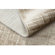 Tapis moderne DUKE A0357 beige - Vintage, structuré, très doux, franges