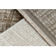 Moderner Teppich DUKE A0357 beige - Vintage, strukturiert, sehr weich, Fransen