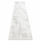 Moderne teppe, loper DUKE 51374 krem - Vintage, strukturert, veldig myk, frynser