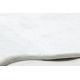 Moderne teppe, loper DUKE 51374 krem - Vintage, strukturert, veldig myk, frynser