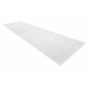 Tapis, tapis de couloir moderne DUKE 51376 crème - Rayures, structuré, très doux, franges