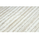 Modern carpet, runner DUKE 51376 cream - Stripes, structured, very soft, fringes