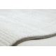 Moderne teppe, loper DUKE 51376 krem - Striper, strukturert, veldig myk, frynser