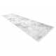 Tapis, tapis de couloir moderne DUKE 51378 crème / gris - Béton, pierre structuré, très doux, franges