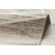 Modern carpet DUKE 51557 beige / cream - Geometric, structured, very soft, fringes