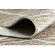 Modern carpet DUKE 51557 beige / cream - Geometric, structured, very soft, fringes