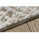 Tapis moderne DUKE 51550 beige / crème - Treillis, structuré, très doux, franges