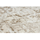 Tapis moderne DUKE 51550 beige / crème - Treillis, structuré, très doux, franges