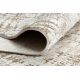 Tapis moderne DUKE 51550 beige / crème - Treillis, structuré, très doux, franges
