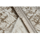 Tapis moderne DUKE 51550 beige / crème - Treillis, structuré, très doux, franges