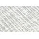 Tapis moderne DUKE A0357 crème - Vintage, structuré, très doux, franges
