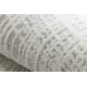 Modern carpet DUKE A0357 cream - Vintage, structured, very soft, fringes