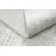 Modern carpet DUKE A0357 cream - Vintage, structured, very soft, fringes