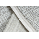 Modern carpet DUKE A0357 cream - Vintage, structured, very soft, fringes
