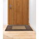 Doormat BH 806 Stones, antislip, outdoor, indoor, gum - brown