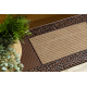 Doormat BH 806 Stones, antislip, outdoor, indoor, gum - brown