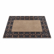 Doormat BH 205 circles, antislip, outdoor, indoor, gum - brown