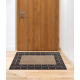 Doormat BH 205 circles, antislip, outdoor, indoor, gum - brown