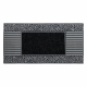 Doormat BH 806 Stones, antislip, outdoor, indoor, gum - silver