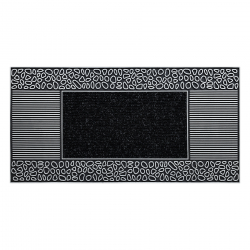 Доормат BH 806 камење, Неклизајућа, на отвореном, у затвореном, гумирани - сребро