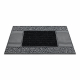 Alfombrilla antideslizante BH 806 piedras, exterior, interior - plata