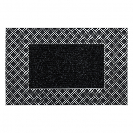 Doormat BH 107 Trellis, antislip, outdoor, indoor, gum - silver