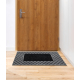 Doormat BH 107 Trellis, antislip, outdoor, indoor, gum - silver