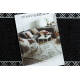 Doormat BH 107 Trellis, antislip, outdoor, indoor, gum - silver