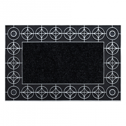 Ruitenwisser BH 205 cirkels, anti slip, extern, intern, op een rubber - zilver