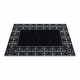 Alfombrilla antideslizante BH 205 círculos, exterior, interior - plata