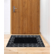 Paillasson antidérapant pour les mètres courants BH 205 cercles, extérieur, intérieur, sur caoutchouc - argent