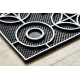Doormat BH 205 circles, antislip, outdoor, indoor, gum - silver