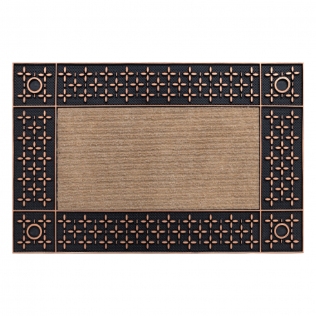 Doormat BH 207 Trellis, antislip, outdoor, indoor, gum - brown