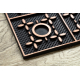 Doormat BH 207 Trellis, antislip, outdoor, indoor, gum - brown
