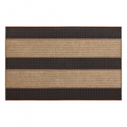 Alfombrilla antideslizante BH 229 Rayas, exterior, interior - marrón