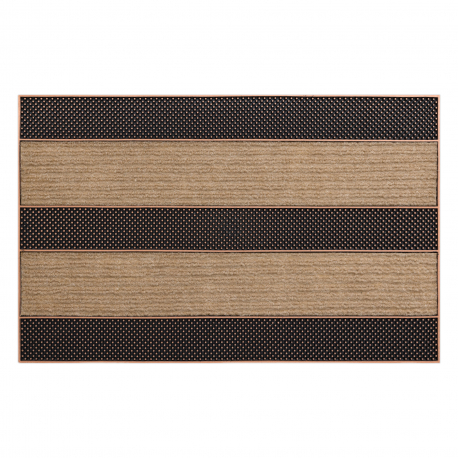 Doormat BH 229 Stripes, antislip, outdoor, indoor, gum - brown