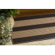 Doormat BH 229 Stripes, antislip, outdoor, indoor, gum - brown